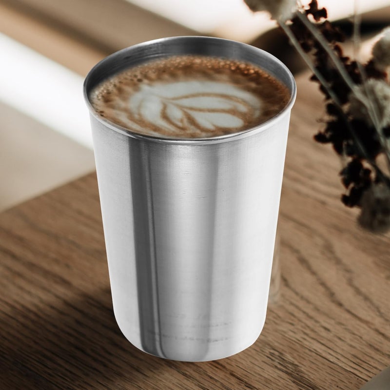 SOLUSTRE Stainless Steel Bathroom Tumbler Cup 3.35 Inch Water Cup Multi-Use for Toothbrush Mouthwash Beverages and Parties Easy to Clean - Image 5